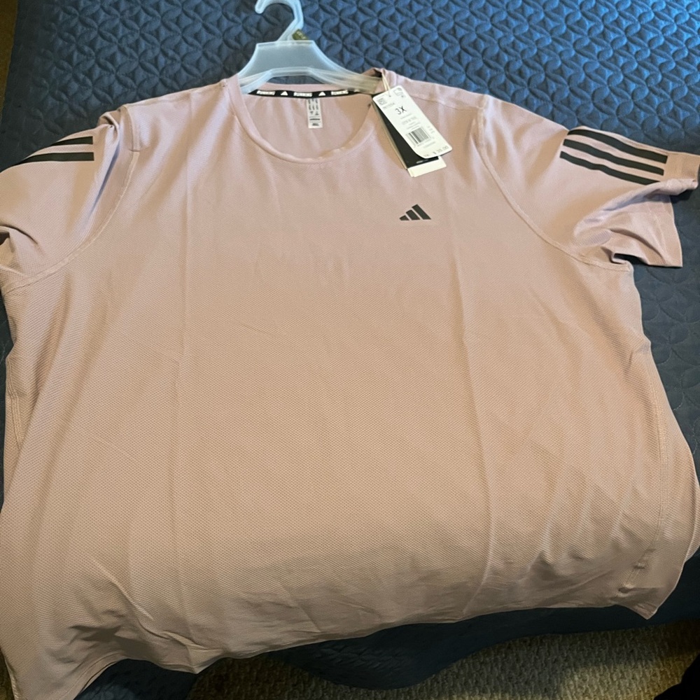 Adidas running shirt 3x with reflective stripes. Brand new